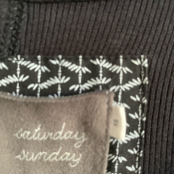 Anthropologie Saturday Sunday Black Clarissa Wrap Short Sleeve Soft Stretchy Top - Picture 6 of 9